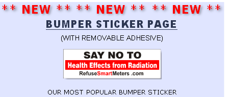 Bumper Sticker, Immediate action needed, refuse smart meter, refuse smartmeter.com